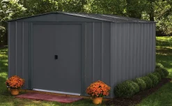 Arrow Metal Sheds-10 x 10 x 6 ft Anthracite Shed