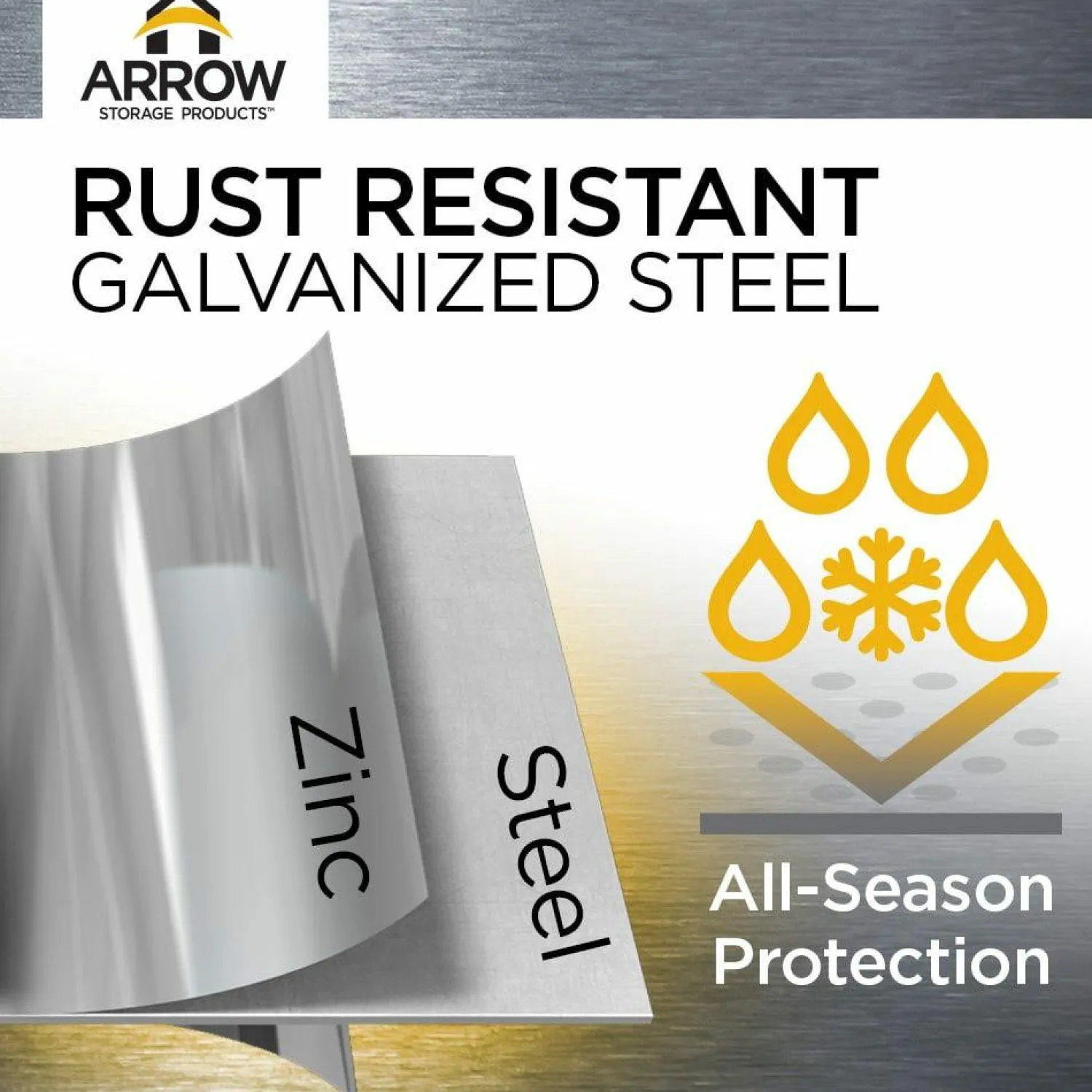 Arrow Metal Sheds-6 x 4 x 6 ft Blue Shed