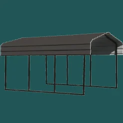 Arrow Boat|Atv-10 x 15 x 7 ft Charcoal Carport