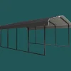 Arrow Truck/Suv|Auto-12 x 20 x 7 ft Charcoal Carport