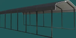 Arrow Truck/Suv-12 x 29 x 7 ft Charcoal Carport