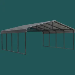 Arrow Truck/Suv|Auto-20 x 20 x 7 ft Charcoal Carport