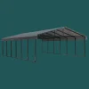 Arrow Truck/Suv|Auto-20 x 29 x 7 ft Charcoal Carport