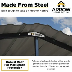 Arrow Truck/Suv|Auto-20 x 29 x 7 ft Charcoal Carport