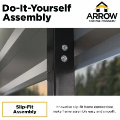 Arrow Truck/Suv-12 x 24 x 7 ft Charcoal Carport