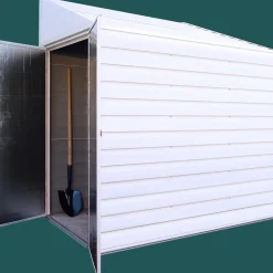 Arrow Metal Sheds|Garden Sheds-4 x 7 x 6.8 ft Charcoal Yardsaver Steel Storage Shed