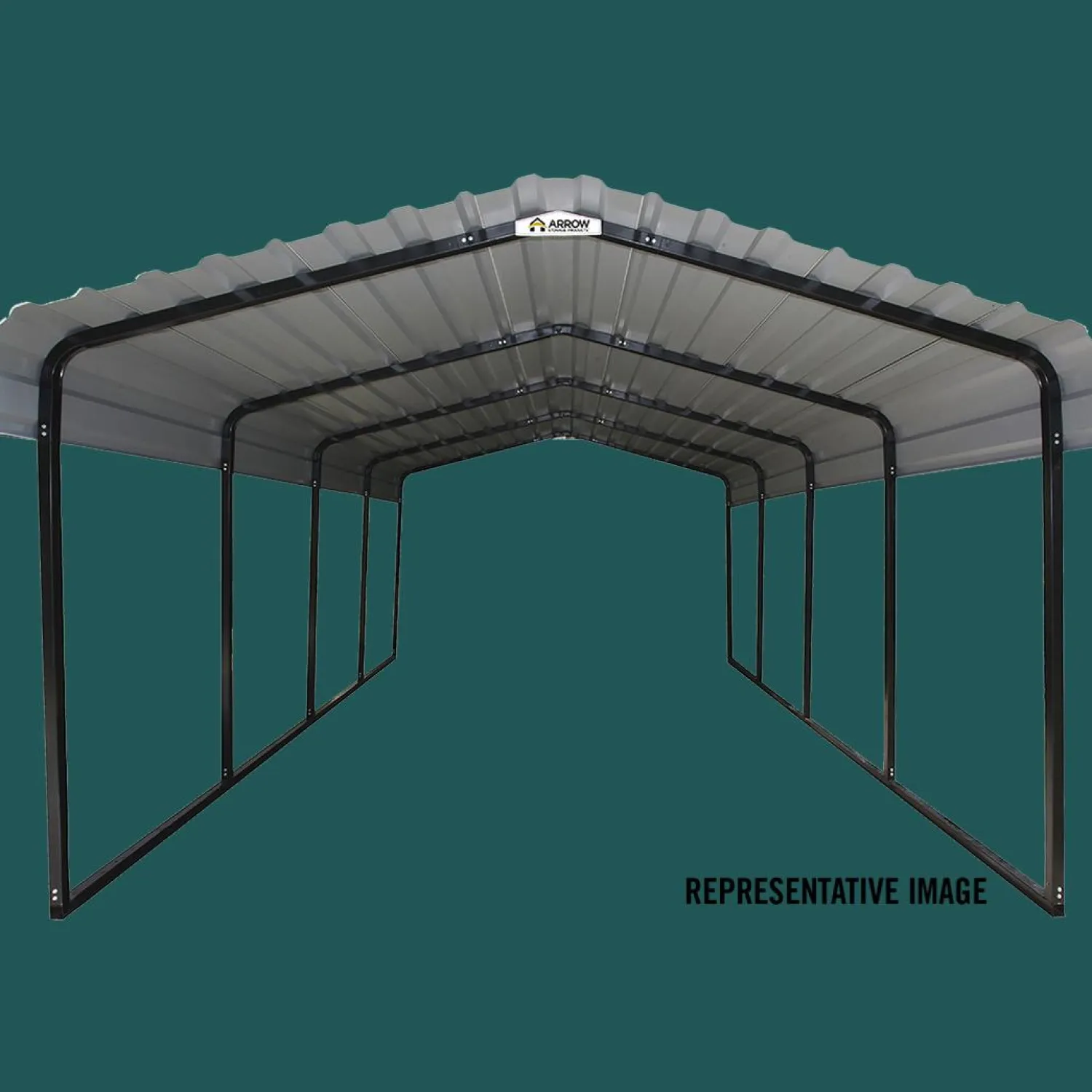 Arrow Truck/Suv-12 x 29 x 7 ft Eggshell Carport