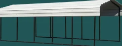 Arrow Auto-10 x 24 x 7 ft Eggshell Carport