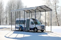 Arrow Semi-Truck|Vans-14 x 24 x 14 ft Eggshell RV Carport