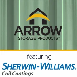 Arrow Metal Sheds-12 x 10 x 6 ft Green Shed