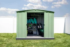 Arrow Metal Sheds-8 x 8 x 6 ft Green Shed
