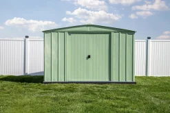 Arrow Metal Sheds-10 x 14 x 6 ft Green Shed