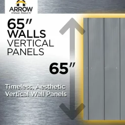 Arrow Metal Sheds-5 x 6 x 6 ft Green Shed