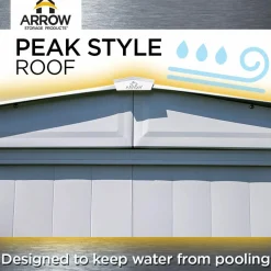 Arrow Metal Sheds-5 x 6 x 6 ft Green Shed