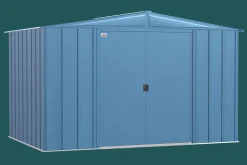 Arrow Metal Sheds-10 x 7 x 6 ft Grey Shed