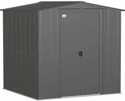 Arrow Metal Sheds-6 x 6 x 6 ft Grey Shed