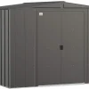 Arrow Metal Sheds-8 x 7 x 6 ft Grey Shed