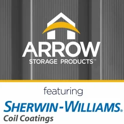 Arrow Metal Sheds-8 x 7 x 6 ft Grey Shed