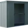 Arrow Metal Sheds-6 x 4 x 6 ft Grey Shed