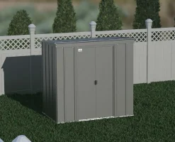 Arrow Metal Sheds-6 x 4 x 6 ft Grey Shed