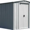 Arrow Metal Sheds-8 x 8 x 6 ft Light Grey Shed