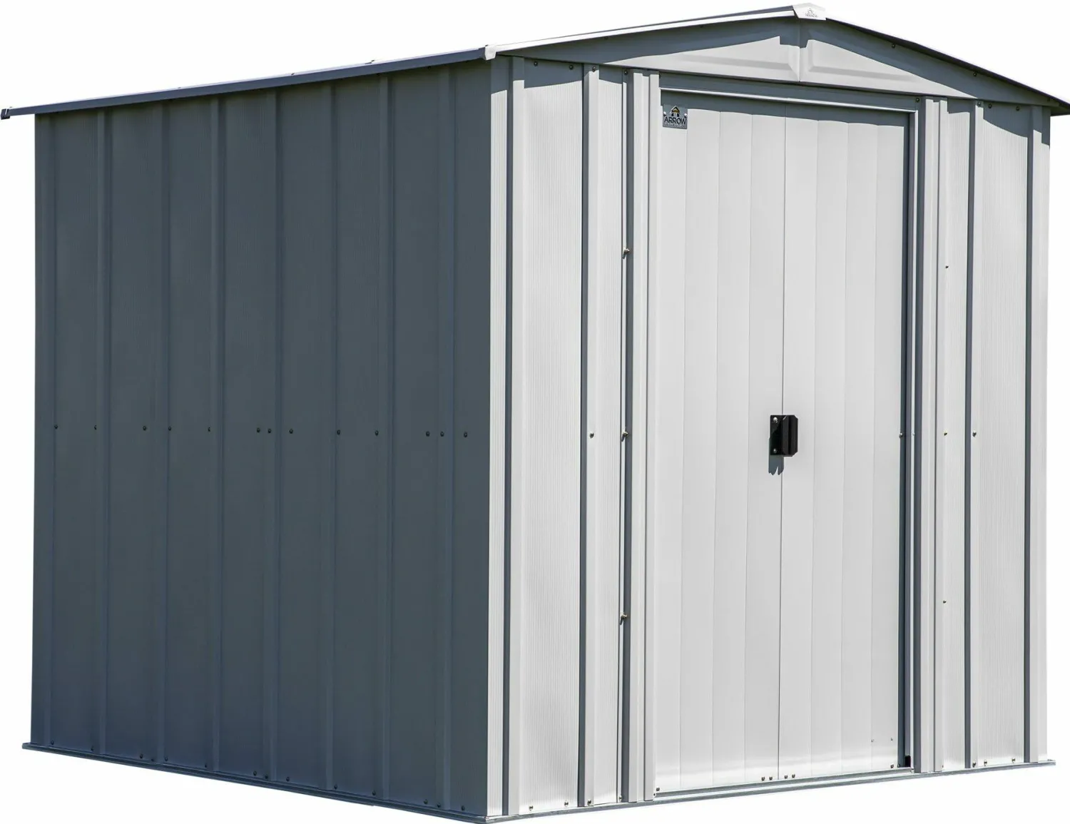 Arrow Metal Sheds-8 x 8 x 6 ft Light Grey Shed