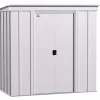 Arrow Metal Sheds-6 x 4 x 6 ft Light Grey Shed