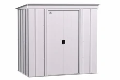 Arrow Metal Sheds-6 x 4 x 6 ft Light Grey Shed