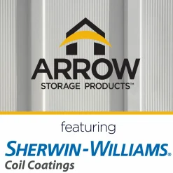 Arrow Metal Sheds-6 x 4 x 6 ft Light Grey Shed