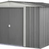 Arrow Metal Sheds-Apex 10 x 6 ft Grey