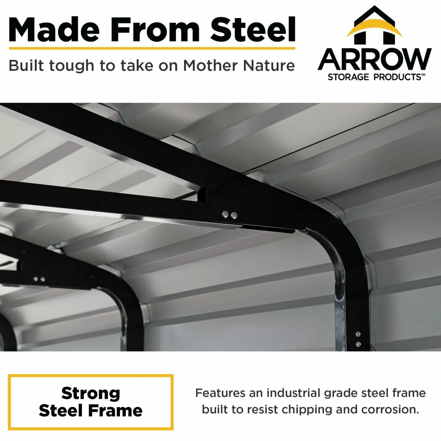 Arrow Truck/Suv-Carport, 20 ft. x 42 ft. x 7 ft. Eggshell