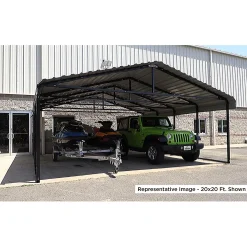 Arrow Truck/Suv-Carport, 20 ft. x 42 ft. x 7 ft. Eggshell