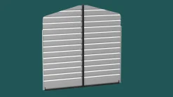 Arrow Carport Enclosure Kits And Walls-Carport Backwall Rear Enclosure Kit