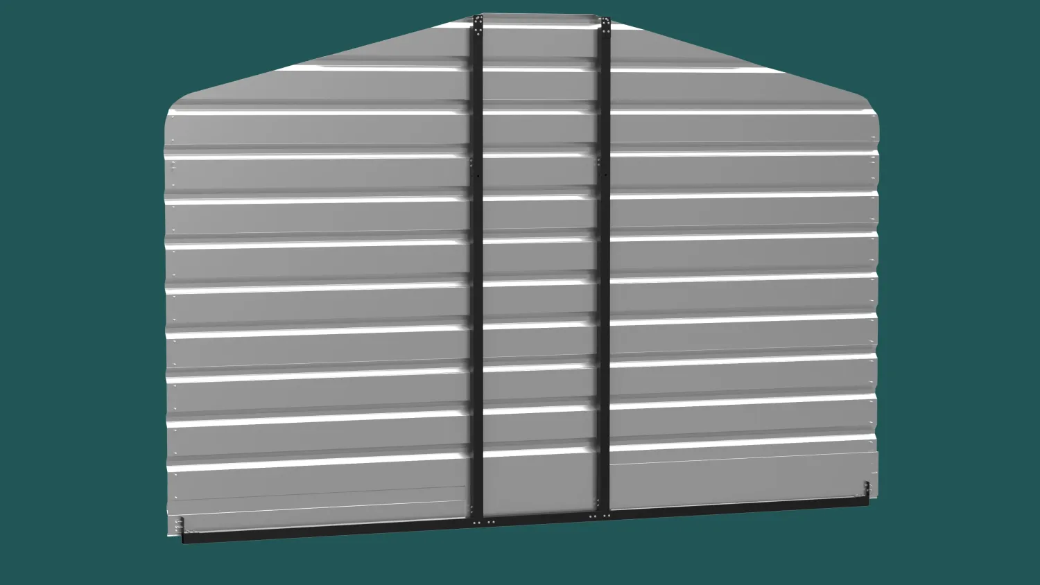 Arrow Carport Enclosure Kits And Walls-Carport Backwall Rear Enclosure Kit