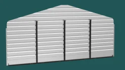 Arrow Carport Enclosure Kits And Walls-Carport Backwall Rear Enclosure Kit
