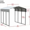 Arrow Tractor|Equipment-Carport 10x15x09 Charcoal BKP