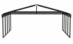 Arrow Equipment|Golf Cart-Carport 20x20x09 Charcoal BKP