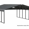 Arrow Equipment-Carport 20x42x09 Charcoal BKP