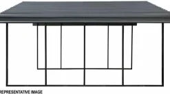 Arrow Equipment-Carport 20x42x09 Charcoal BKP