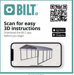 Arrow Vans|Rv-Carport 12x24x09 Eggshell BKP