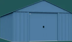 Arrow Metal Sheds-Classic 12 x 17 x 8 ft Blue Grey Steel Storage Shed