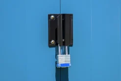 Arrow Metal Sheds-Classic 14 x 14 x 7 ft Blue Grey Steel Storage Shed