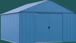 Arrow Metal Sheds-Classic 12 x 12 x 8 ft Blue Grey Steel Storage Shed