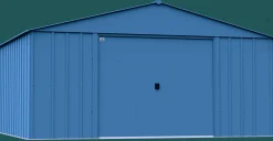 Arrow Metal Sheds-Classic 14 x 12 x 7 ft Blue Grey Steel Storage Shed