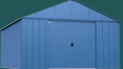 Arrow Metal Sheds-Classic 12 x 14 x 8 ft Blue Grey Steel Storage Shed
