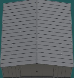 Arrow Metal Sheds-Classic 14 x 14 x 7 ft Charcoal Steel Storage Shed