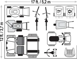 Arrow Metal Sheds-Classic 12 x 17 x 8 ft Charcoal Steel Storage Shed