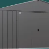 Arrow Metal Sheds-Classic 14 x 12 x 7 ft Charcoal Steel Storage Shed