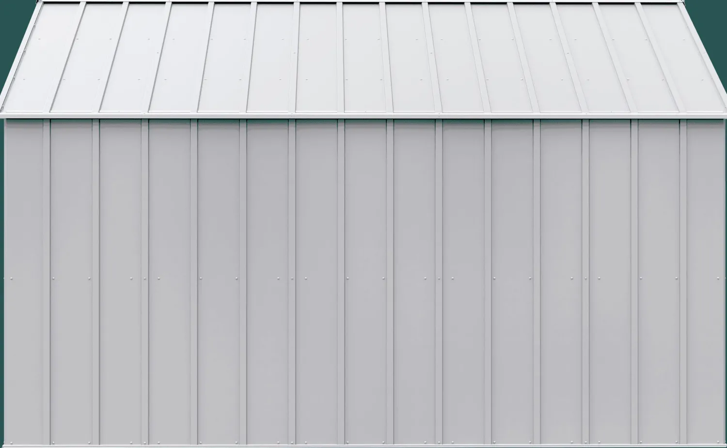 Arrow Metal Sheds-Classic 12 x 12 x 8 ft Flute Grey Steel Storage Shed