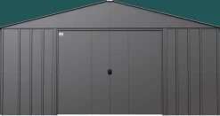 Arrow Metal Sheds-Classic Metal Shed, 14 x 17, Charcoal